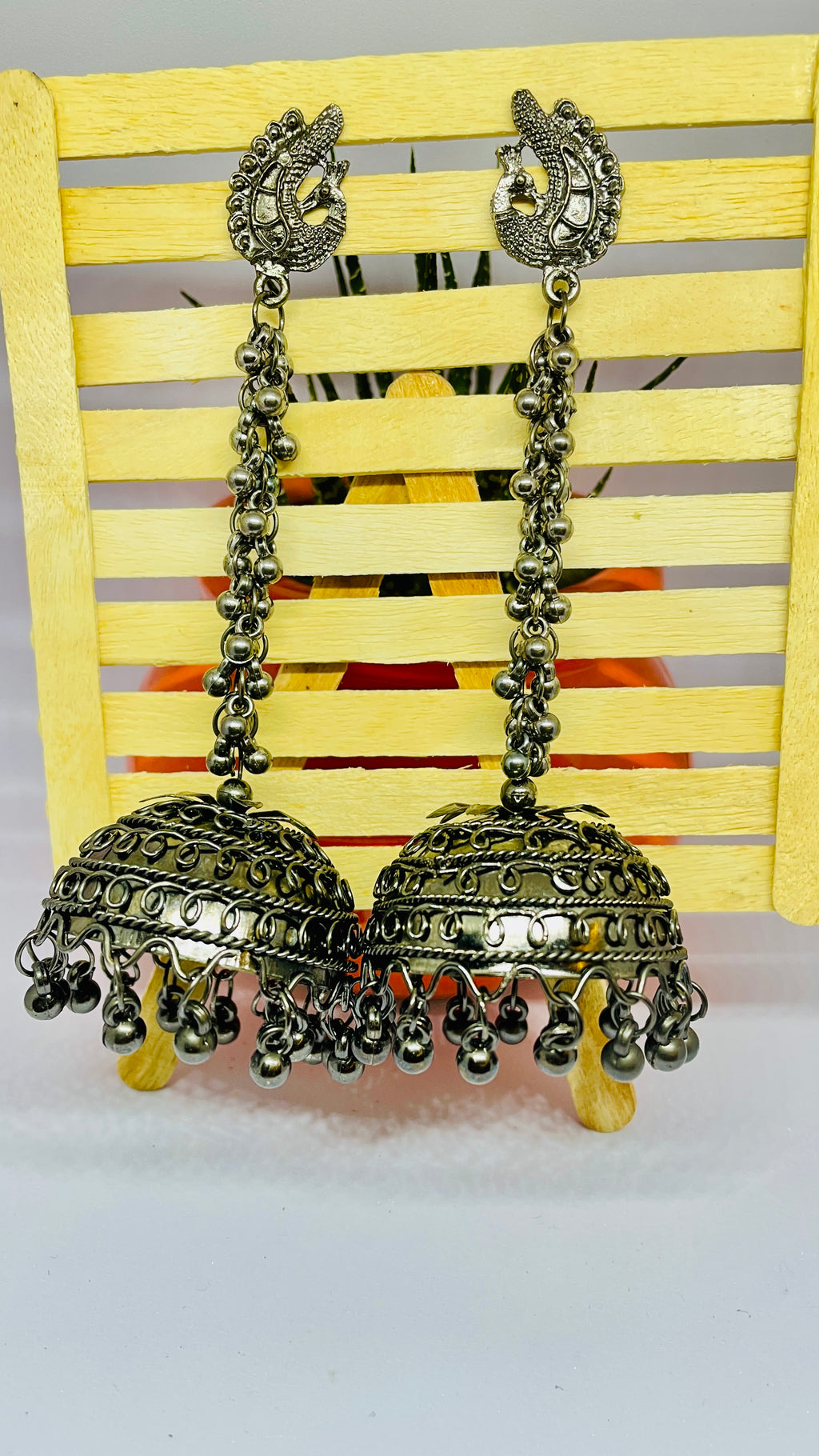 Oxidised Black Jhumka